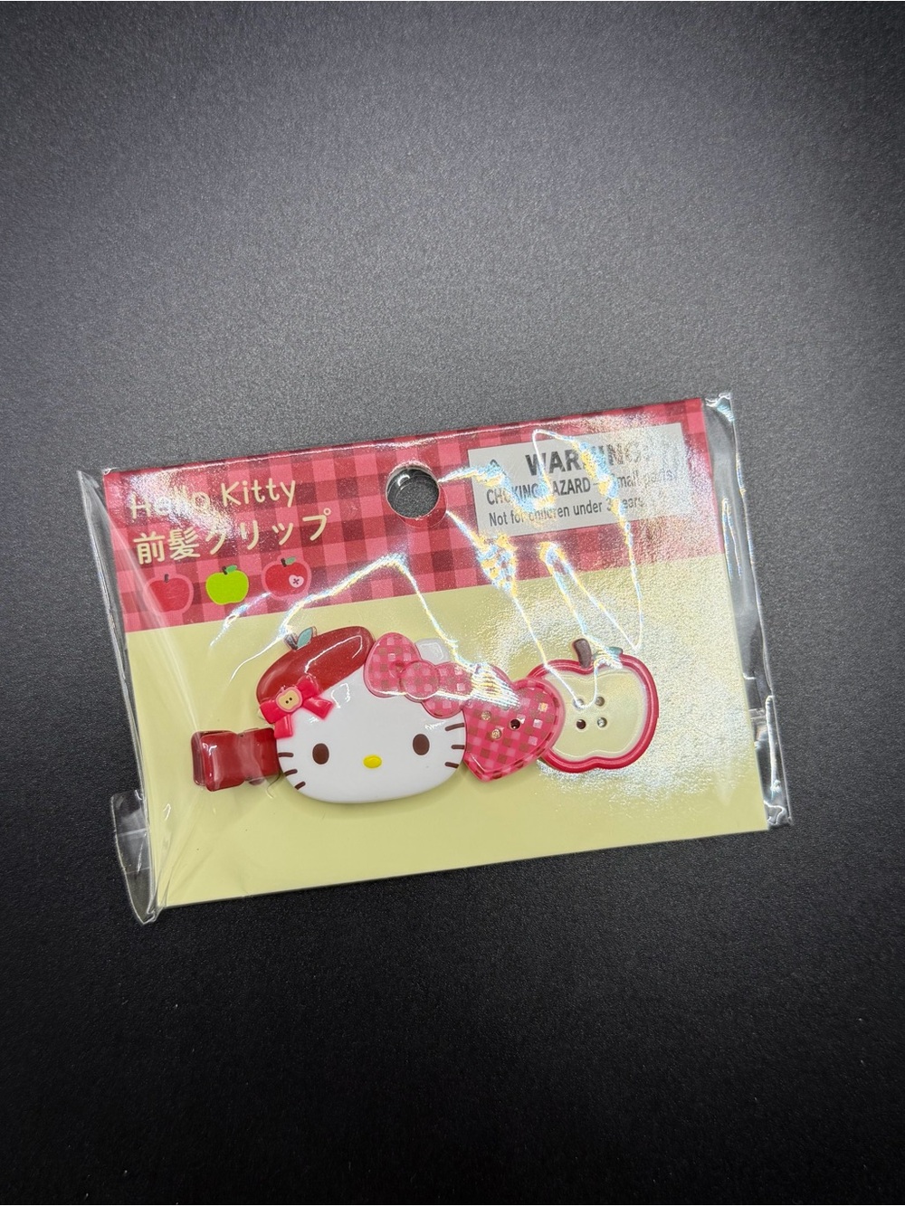 Sanrio the Autumn Apples Series Hello Kitty hair clips Hc34